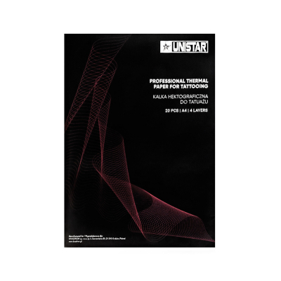 Caja de 20 UNISTAR® Hojas de Papel Térmico Profesional - Magenta