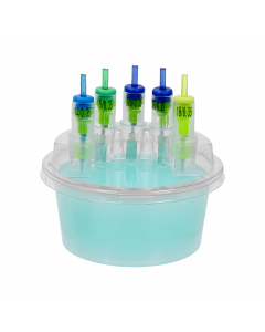 Caja de 50 Vasos de Enjuague Para Cartuchos Saferly 