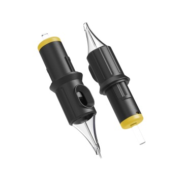 Caja de  20 Cartuchos  Ghost Black  - Round Shader Long Taper