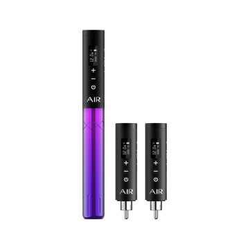 EZ Lola Air Wireless PMU Machine con Dos Baterías Adicionales - Black & Purple Gradient