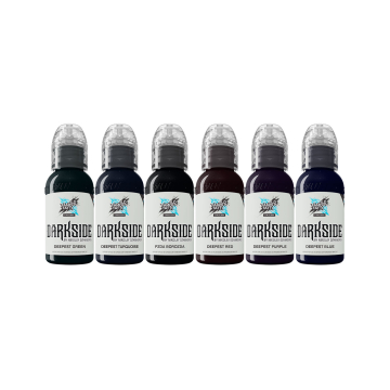 Tinta Para Tatuar World Famous Limitless - Set Darkside de Nikolay Dzhangirov - 6x 30 ml