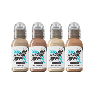 Tinta Para Tatuar World Famous Limitless - Set Santucci Skin Tone - 4x 30 ml