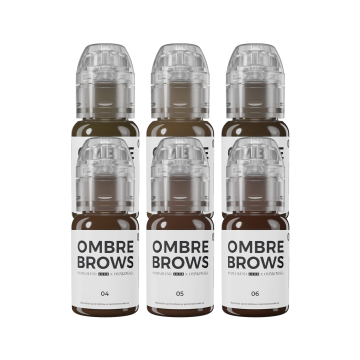 Pigmento Para PMU Perma Blend Luxe - Paulina Osinkowska Ombre Brows Set - 6x 15 ml Pigmento Para PMU Perma Blend Luxe - Paulina Osinkowska Ombre Brows Set - 6x 15 ml