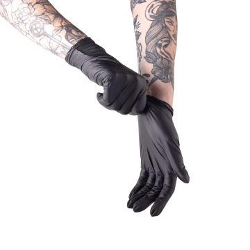 Caja de 100 Guantes Saferly Látex Negros