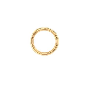 Aro con mecanismo clicker sencillo de oro de 14 quilates de Tilum