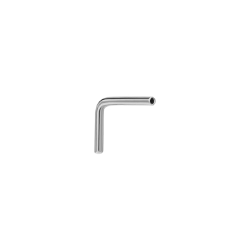 Piercing de nariz sin rosca L-Bend de Tilum - personaliza con tu propia parte superior