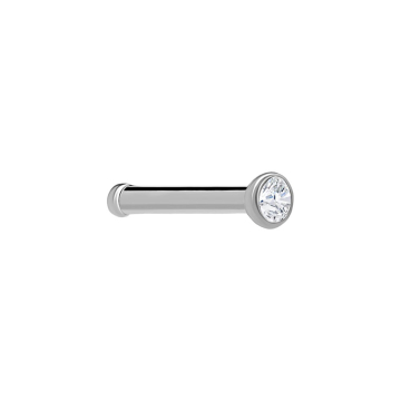 Piercing de nariz de titanio y piedra engastada tipo martini de Tilum