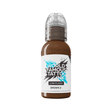 Tinta Para Tatuar World Famous Limitless - Brown 2 30ml