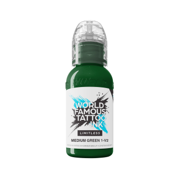 Tinta Para Tatuar World Famous Limitless  - Medium Green 1 v2 30 ml