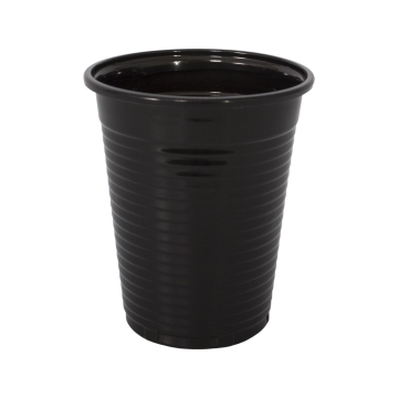 Paquete de 100 vasos de plástico negros