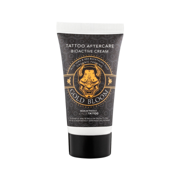 Aloe Tattoo Gold Bloom Nueva Fórmula para Cuidado Posterior en Tubos con Expositor 12x 30 g