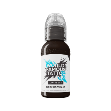 Tinta Para Tatuar World Famous Limitless - Dark Brown 3 30 ml