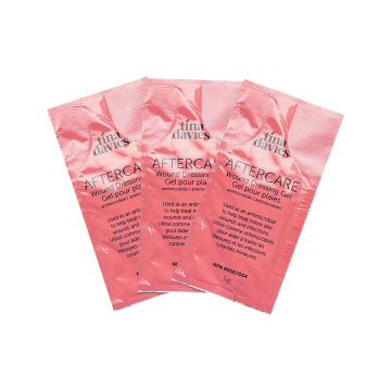 Pack de 10 sobres individuales de gel para despues del afeitado Tina Davies (5g)