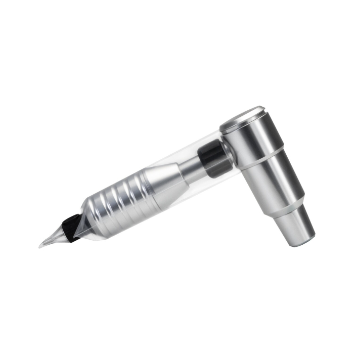 Le Ruban pour Manchon Killer Beauty Barrier Grip Sleeves, présenté sur fond blanc, se présente sous la forme d'un stylo avec une section transparente qui révèle ses composants internes.