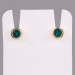 Brillantes Studex December Blue Zircon - Chapado en oro