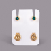 Brillantes Studex December Blue Zircon - Chapado en oro
