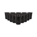 Paquete de 100 vasos de plástico negros
