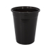 Paquete de 100 vasos de plástico negros
