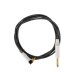 Cable RCA de silicona angulado «Medusa Silicone Range» de Evolution Cords (2 m) - Negro