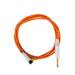 Cable RCA de silicona angulado «Medusa Silicone Range» de Evolution Cords (2 m) - Negro