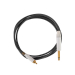 Cable RCA de silicona recto «Medusa Silicone Range» de Evolution Cords (2 m) - Negro