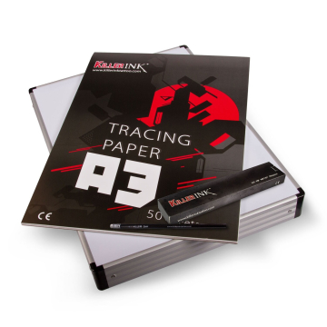 Set De Artista - Mesa De Luz + Papel De Trazar +Lápices