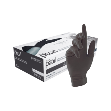 Caja de 100 Guantes Unigloves Negro Pearl Nitrilo