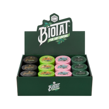 Caja Surtida de 12 BIOTAT Tattoo Soft Butter 50ml - Expositor Para Estudio