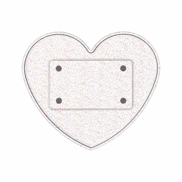 Bandeja Ghost Heart Glitter (Solo Bandeja)