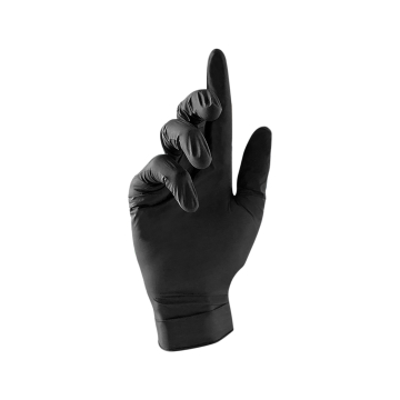 Caja de 100 - Unigloves Unicare Guantes de Nitrilo Negros