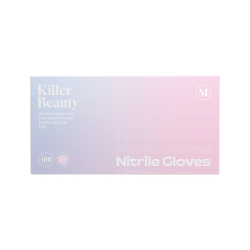 Caja de 100 Guantes Killer Beauty Rosa Nitrilo - Caja de 10 cajas