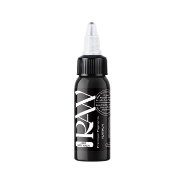 Raw Pigments Platinum - Light Graywash Tattoo Ink - 30ml