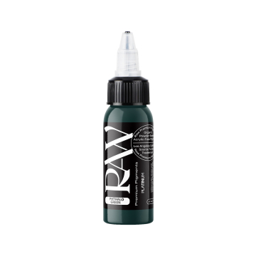 Raw Pigments Platinum - Phthalo Green Tattoo Ink - 30ml