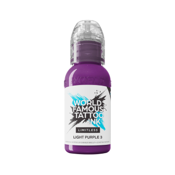Tinta Para Tatuar World Famous Limitless ilimitada - Light Purple 3 30 ml