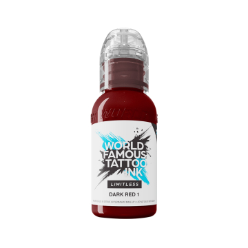 Tinta Para Tatuar World Famous Limitless - Dark Red 1 30ml