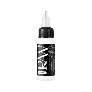 Raw Pigments Platinum - Whiteout Tattoo Ink - 30ml