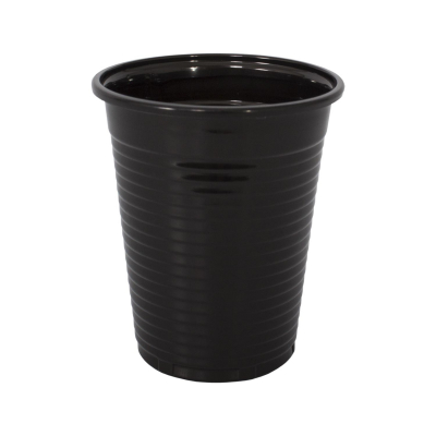 Paquete de 100 vasos de plástico negros