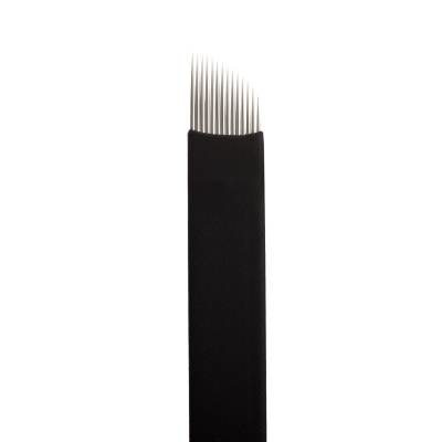Caja de 25 Jenn Boyd Ink - Brow Slayer Microblades / Microblading Agujas - 14.20 Curved Slant
