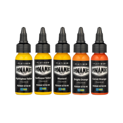 Platinum by Dynamic Tattoo Ink - Set Fire 5x 30 ml