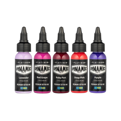 Platinum by Dynamic Tattoo Ink - Set Lush 5x 30 ml