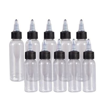 5 Botellas De Plástico Para Tinta De Tatuaje (Varios Tamaños)