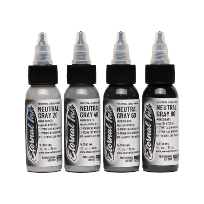 Juego de 4 Colores Eternal Ink Neutral Gray - 4 x 30 ml