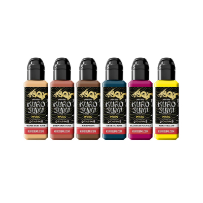 Tinta Para Tatuar Kuro Sumi Imperial - Set Anime de Nicole Zulianello Anime 6x 44 ml