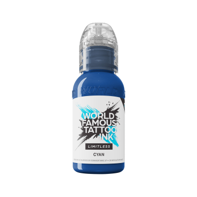 Tinta Para Tatuar World Famous Limitless - Cyan 30 ml