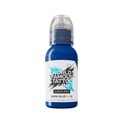 Tinta Para Tatuar World Famous Limitless - Dark Blue 1 v2 30 ml