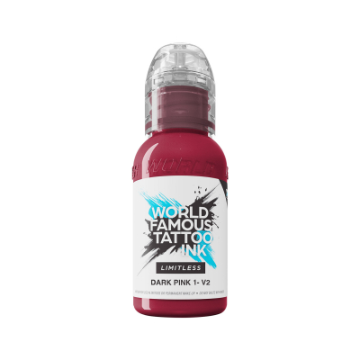 Tinta Para Tatuar World Famous Limitless - Dark Pink 1 v2 30 ml