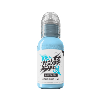 Tinta Para Tatuar World Famous Limitless - Light Blue 1 v2 30 ml