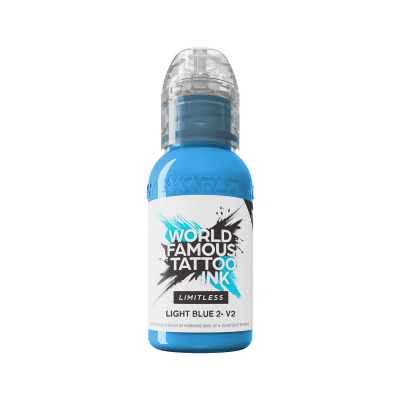 Tinta Para Tatuar World Famous Limitless - Light Blue 2 v2 30 ml