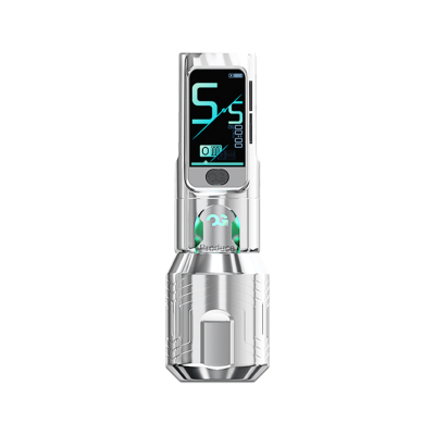 OG FURY II Wireless Tattoo Pen - Plateado - Longitud de Carrera 4.2mm