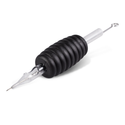 5 Conjuntos Desechables Para Tatuar Killer Ink Mango 19MM Punta Redonda Aguja Precision 0.35MM Redondas Para Contornear